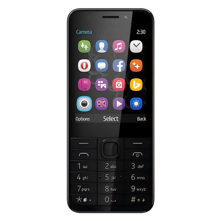 Telefon mobil Nokia 230, Dual Sim, 2G, Gri inchis