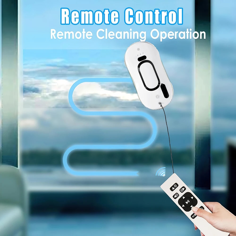 Robot de curatare feronerie, automat cu pulverizare de apa, control de la distanta, alb, 40ml