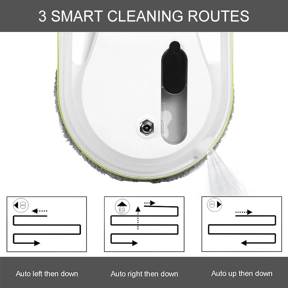 Robot de curatare feronerie, automat cu pulverizare de apa, control de la distanta, alb, 40ml