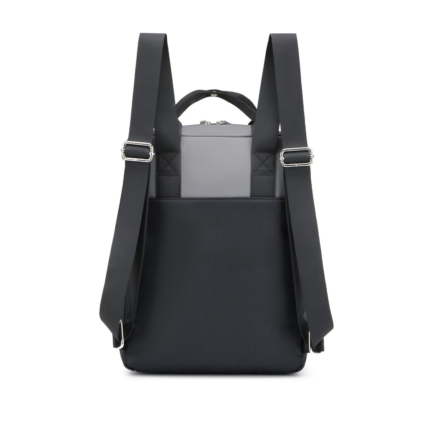 Rucsac urban Puccini, compartiment laptop 15'', piele ecologica, negru