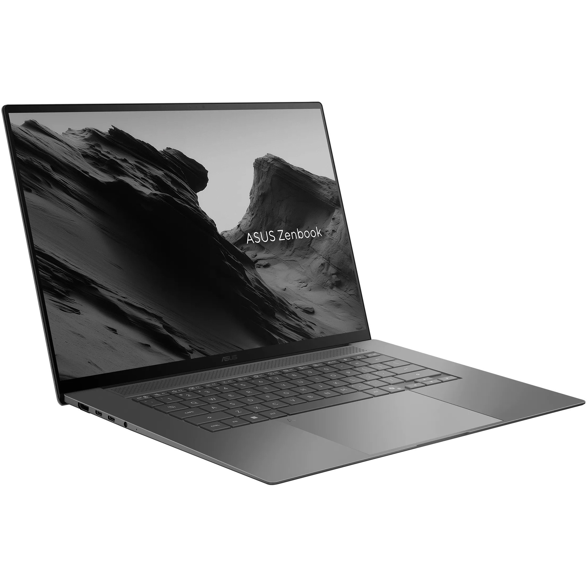 Laptop ASUS Zenbook S 16 UM5606GA cu procesor AMD Ryzen™ AI 9 465 pana la 5.0GHz, 16'', 3K, OLED, Touch, 120Hz, 32GB DDR5 RAM, 1TB SSD, AMD Radeon™ 880M Graphics, Windows 11 Pro, Antrim Gray