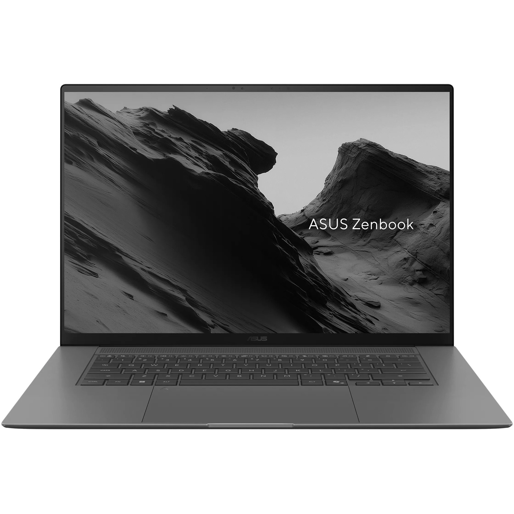 Laptop ASUS Zenbook S 16 UM5606GA cu procesor AMD Ryzen™ AI 9 465 pana la 5.0GHz, 16'', 3K, OLED, Touch, 120Hz, 32GB DDR5 RAM, 1TB SSD, AMD Radeon™ 880M Graphics, Windows 11 Pro, Antrim Gray