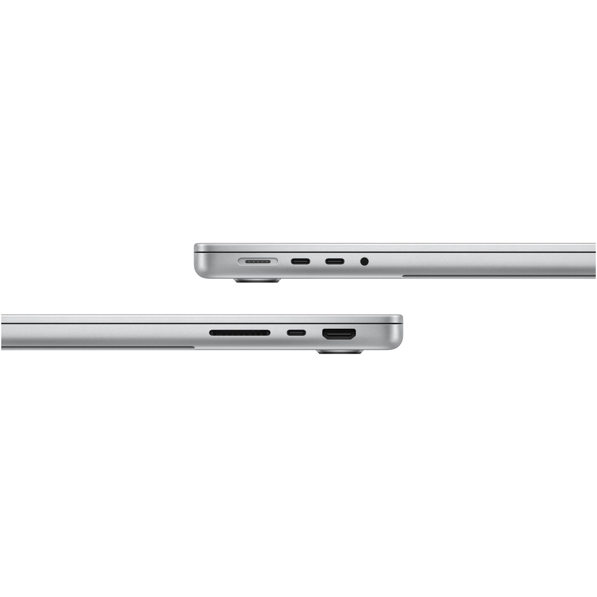 Laptop Apple MacBook Pro 14" cu procesor Apple M4, 10 nuclee CPU si 10 nuclee GPU, 32GB RAM, 512GB SSD, Silver, Tastatura Internationala