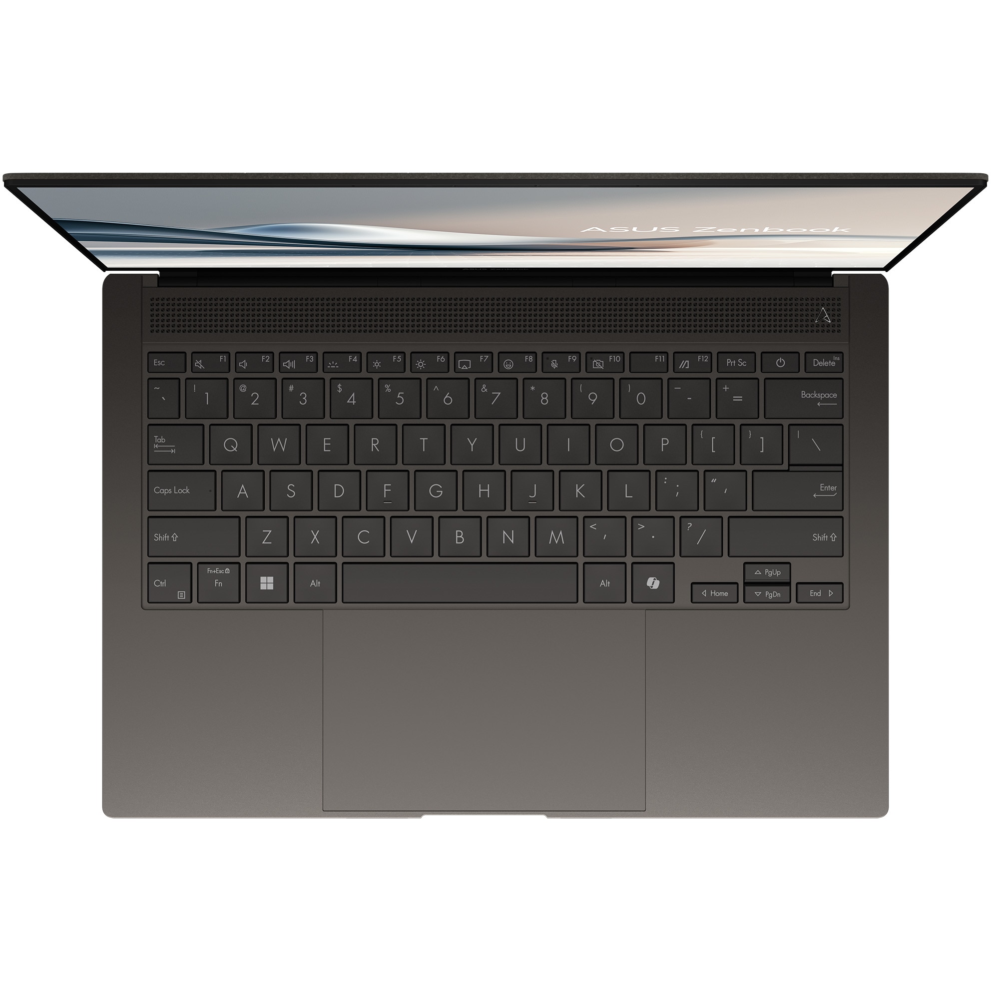 Laptop ASUS Zenbook S 14 UX5406AA cu procesor Intel® Core™ Ultra 9 386H pana la 4.9GHz, 14'', 3K, OLED, 120Hz, 32GB LPDDR5X, 1TB SSD, Intel® Graphics, Windows 11 Pro, Antrim Gray