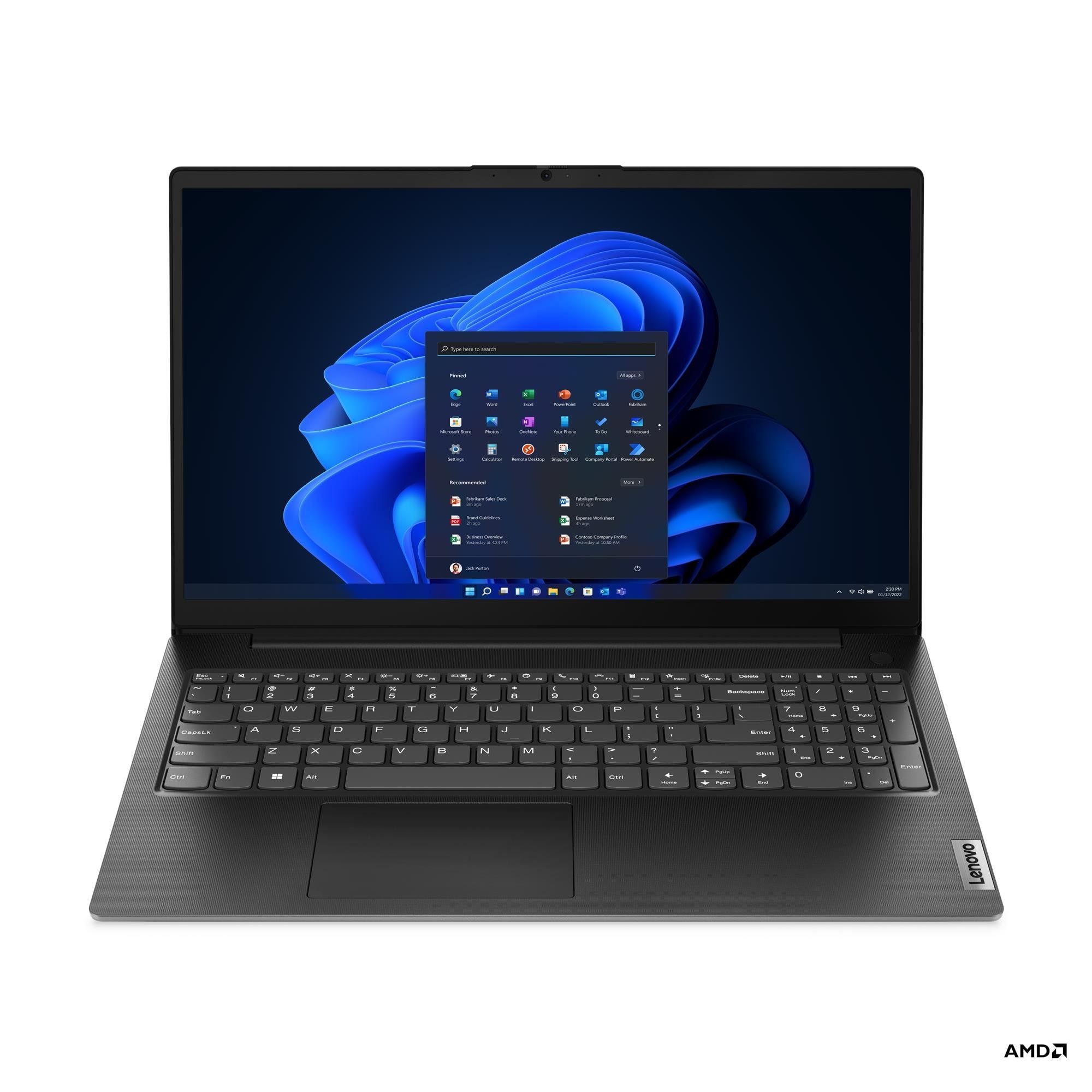 Lenovo V15 G4 AMN, AMD Ryzen™ 5 7520U (2.80 GHz, 2 MB), 15.6 1920 x 1080 Non-Touch, Windows 11 Pro 64, 8.0GB, 1x256GB SSD M.2 2242 PCIe Gen4 TLC, Business Black