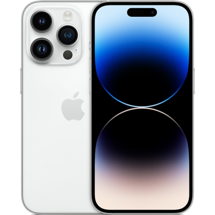 Telefon mobil Apple iPhone 14 Pro, 128GB, 5G, Silver