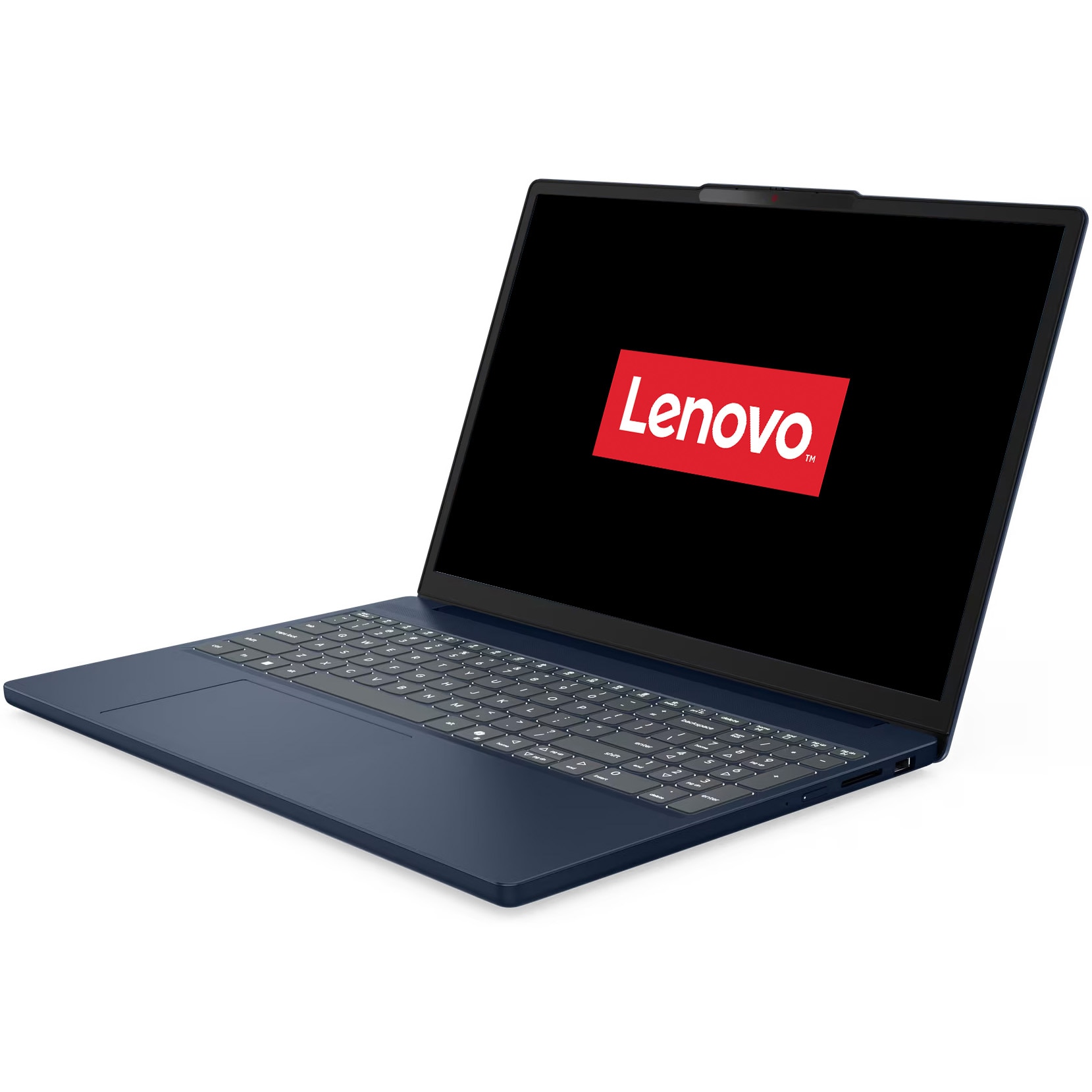 Laptop Lenovo IdeaPad Slim 3 15ARP10 cu procesor AMD Ryzen™ 5 150 pana la 4.55GHz, 15.3" WUXGA, IPS, 16GB DDR5 RAM, 512GB SSD, AMD Radeon™ 660M Graphics, No OS, Cosmic Blue, 3Y Courier