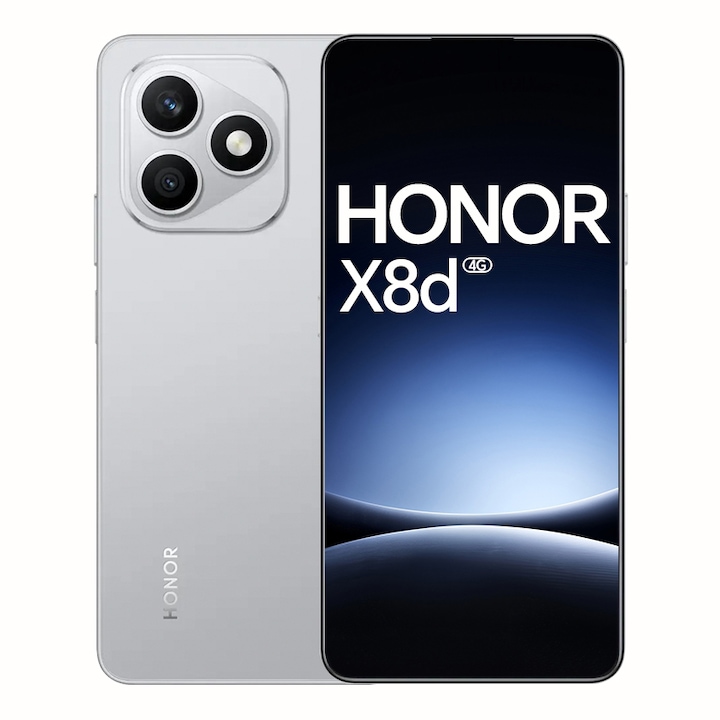 Telefon mobil HONOR X8d, Dual SIM, 8GB RAM, 256GB, 4G, Grey