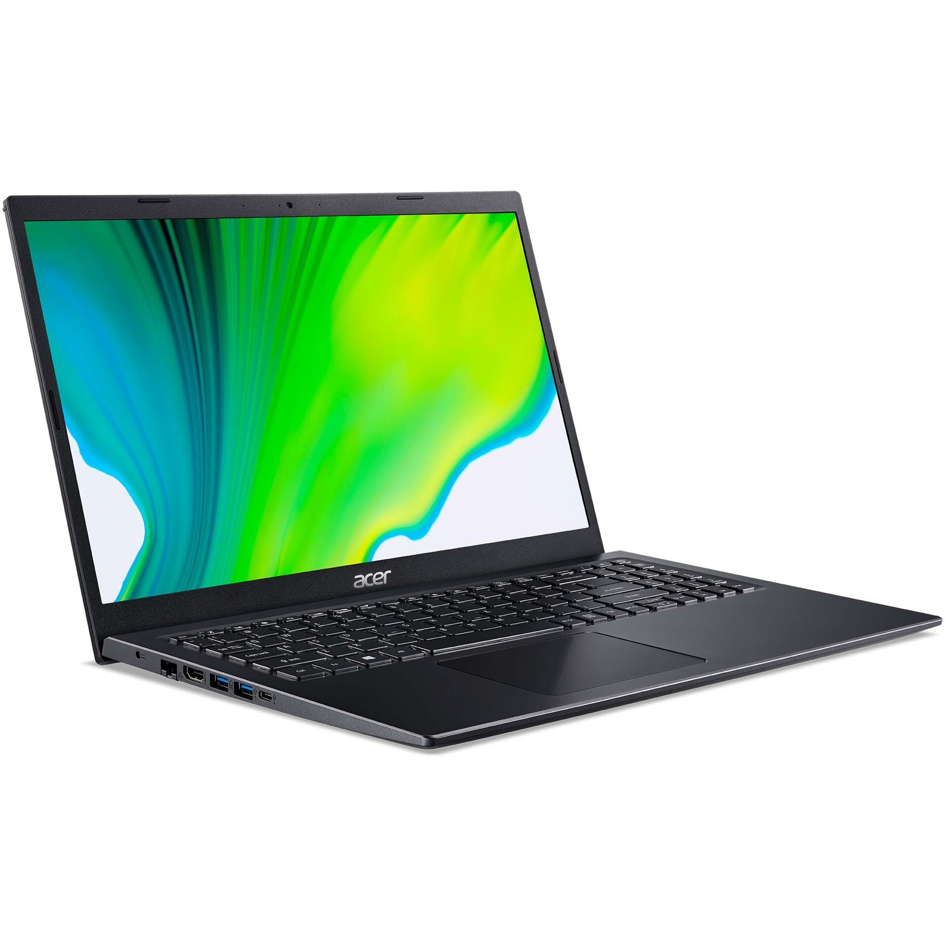 Laptop Acer Aspire 5 A515-56 cu procesor Intel® Core™ i7-1165G7 pana la 4.70 GHz, 15.6", Full HD, 8GB, 256GB SSD, Intel Iris Xe Graphics, Windows 10 Home, Black