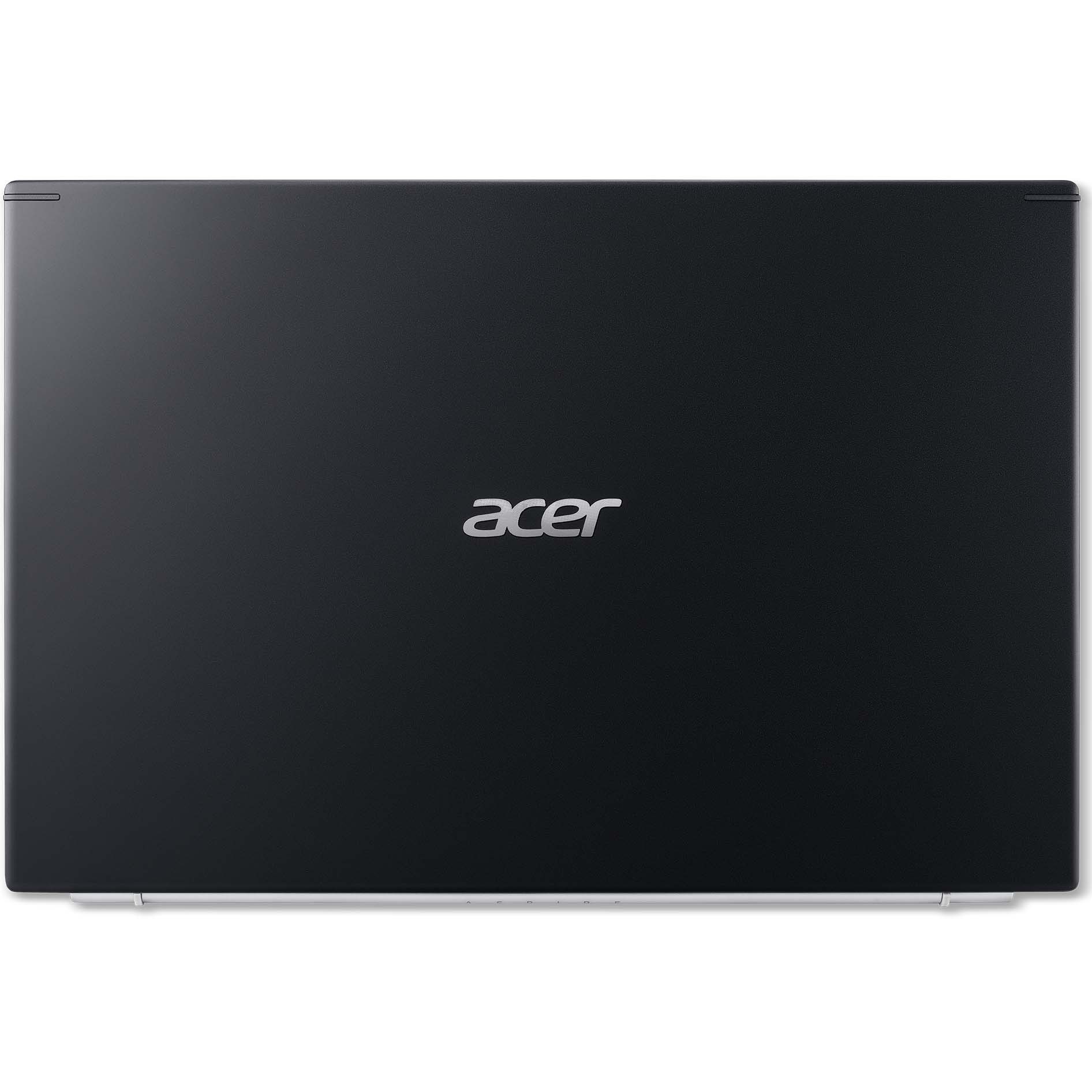 Laptop Acer Aspire 5 A515-56 cu procesor Intel® Core™ i7-1165G7 pana la 4.70 GHz, 15.6", Full HD, 8GB, 256GB SSD, Intel Iris Xe Graphics, Windows 10 Home, Black