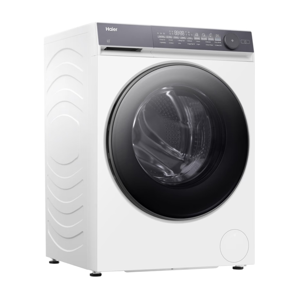 Masina de spalat rufe cu uscator Haier HWD100-B14367U-S, Wi-Fi, Antibacterian, Aburi, 10/6 kg, 1400 rpm, Clasa A/D, Alba