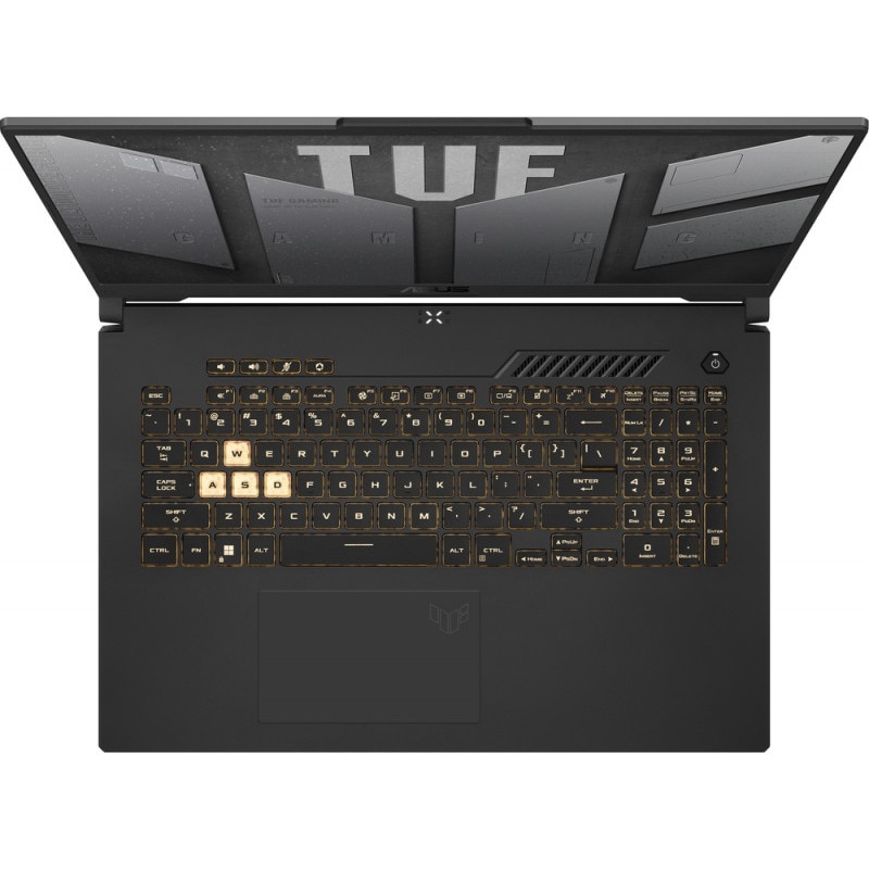 Laptop Gaming ASUS TUF A17 FA707NUG Procesor AMD Ryzen™ 7 7445HS 16M Cache, up to 4.7 GHz, 17.3" FHD 144Hz, 48GB DDR5, 2 TB SSD, nVidia GeForce RTX 4050 @6GB, WINDOWS 11 PRO, Negru/Gri