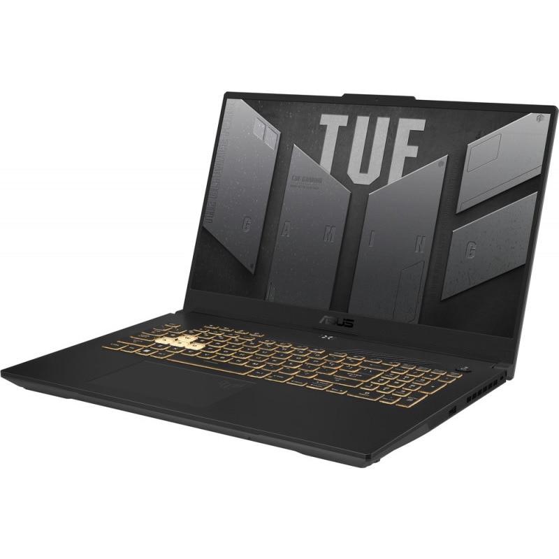 Laptop Gaming ASUS TUF A17 FA707NUG Procesor AMD Ryzen™ 7 7445HS 16M Cache, up to 4.7 GHz, 17.3" FHD 144Hz, 48GB DDR5, 2 TB SSD, nVidia GeForce RTX 4050 @6GB, WINDOWS 11 PRO, Negru/Gri