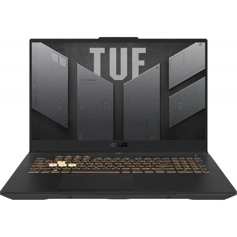 Laptop Gaming ASUS TUF A17 FA707NUG Procesor AMD Ryzen™ 7 7445HS 16M Cache, up to 4.7 GHz, 17.3" FHD 144Hz, 48GB DDR5, 2 TB SSD, nVidia GeForce RTX 4050 @6GB, WINDOWS 11 PRO, Negru/Gri