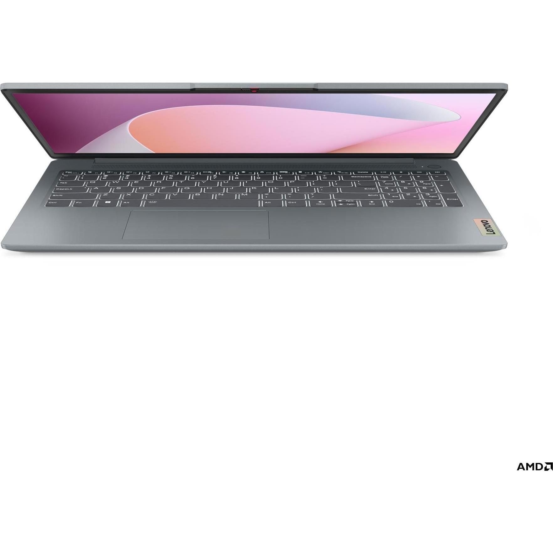 Laptop Lenovo IdeaPad Slim 3 15ABR8 82XM00TWRM, 15.6 inch 1920 x 1080, AMD 5625U 6 C / 12 T, 3.2 GHz - 4.3 GHz, 3 MB 16 MB cache, 15 W, 8 GB DDR4, 256 GB SSD, AMD Radeon Graphics, Fara sistem de operare, Gri