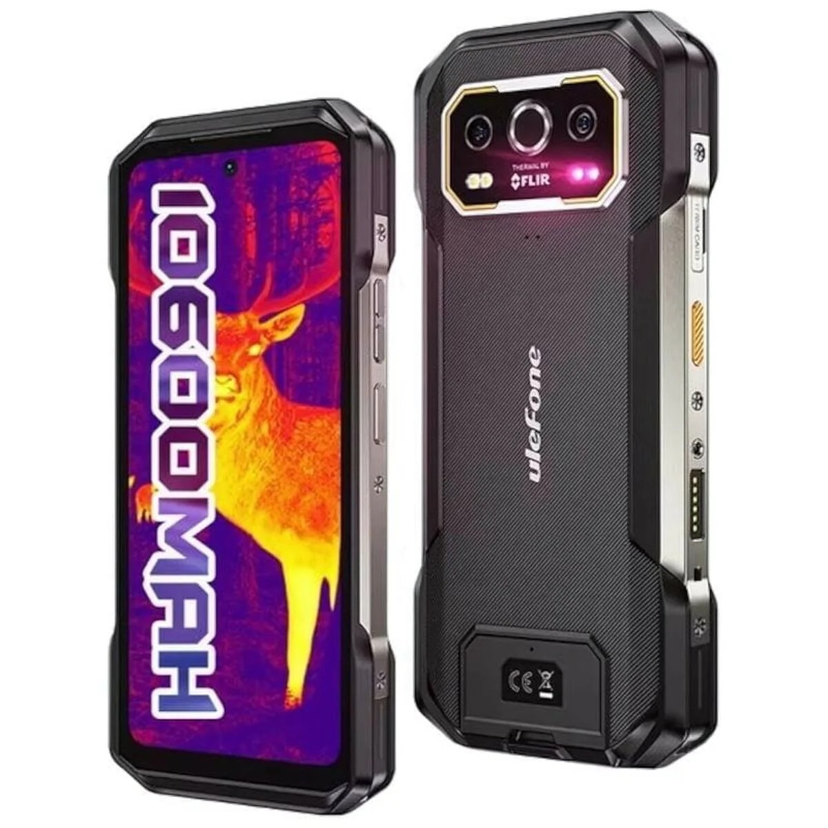 Telefon mobil Ulefone Armor 27T Pro Plus, 5G, Dual SIM, 6.78" 120Hz, Dimensity 6300, 12GB RAM, 256GB, Camera Thermal by FLIR 3.5, NFC, IP68 / IP69K, Android 15