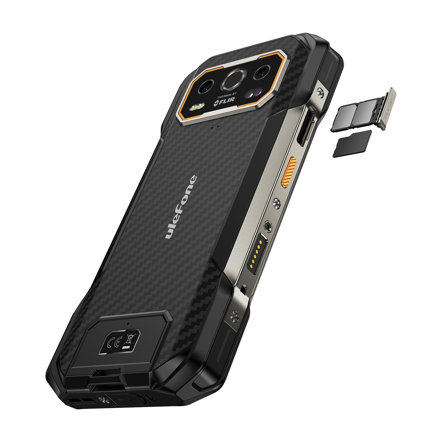 Telefon Mobil Ulefone Armor 27T, Negru, 4G, Ecran 6.78" FHD+ 120Hz, Camera Termica, Camera Night Vision 64MP, 24GB RAM(12GB+12GB extensibili), 256GB ROM, Android 14, 10600mAh, 33W, Dual SIM