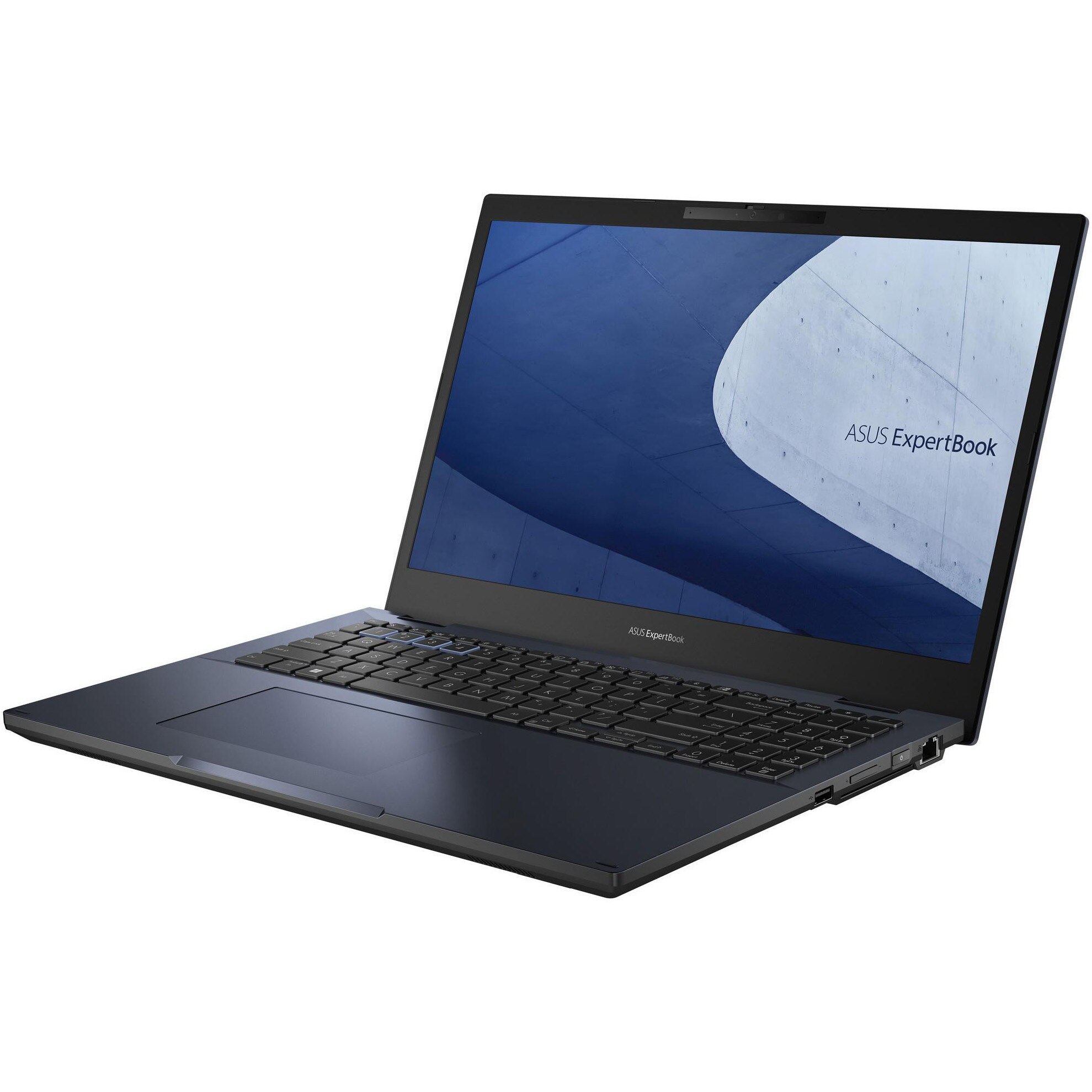 Laptop ASUS ExpertBook B2 B2502CBA cu procesor Intel(r) Core(tm) i3-1215U pana la 4.4 GHz, 15.6", Full HD, 16GB DDR4, 512GB SSD, Intel(r) UHD Graphics, Windows 10 Pro, Star Black