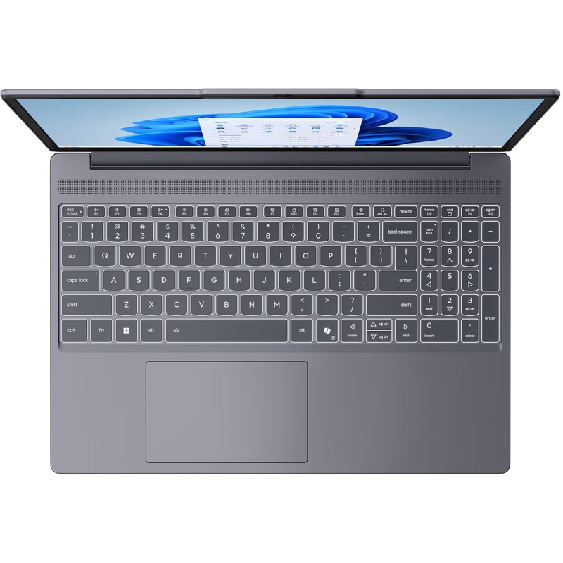 Laptop Lenovo IdeaPad Slim 3 cu procesor AMD Ryzen™ 7 8840HS pana la 5.1GHz, 15.3" WUXGA, IPS, 32GB DDR5, 512 GB SSD, AMD Radeon™ 780M, WINDOWS 11 PRO, Luna Grey, Aluminiu