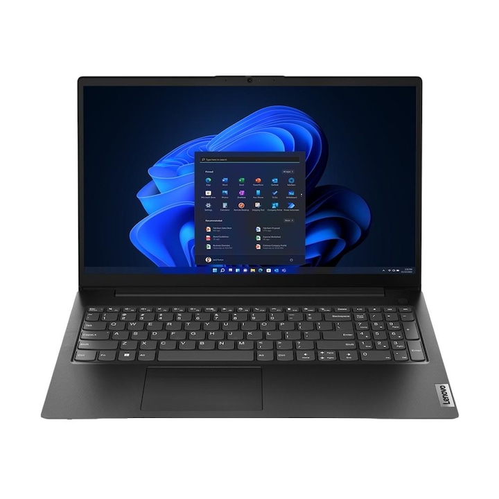 Laptop V15, Lenovo, 15.6 inch, AMD Ryzen 5, 512GB, 16GB RAM, Windows 11 Pro, Negru