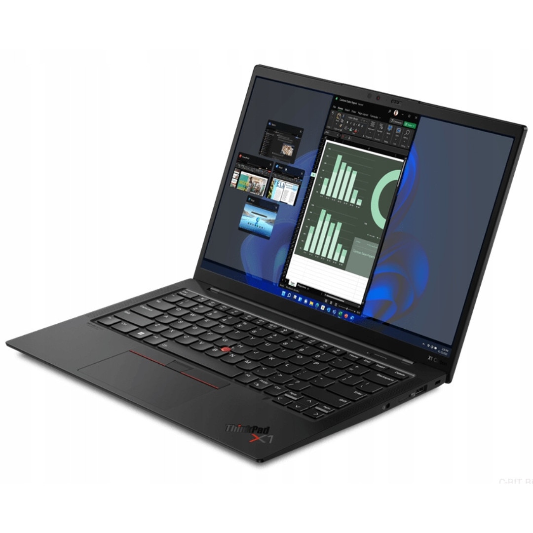 Pachet promo: Laptop Lenovo ThinkPad X1 Carbon G10, Intel Core i7-1255U, 16GB 4TB SSD, 14" WUXGA 1920x1200 IPS, 5200 MHz, Windows 11 Pro + Geanta pentru notebook Esperanza ET103 CLASSIC+ (17")