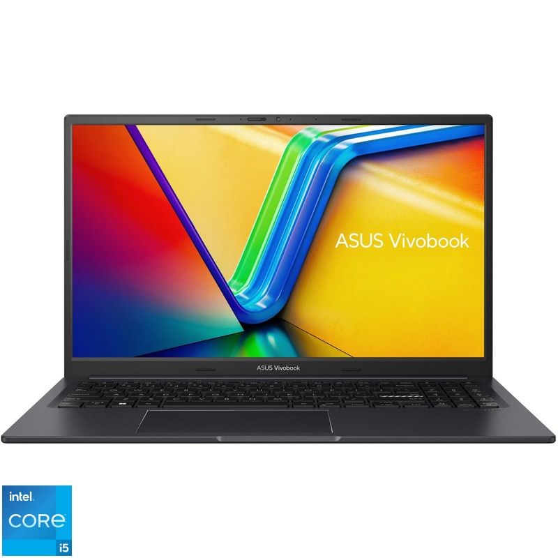 Laptop ASUS 15.6'' Vivobook 15X K3504ZA, FHD, Procesor Intel® Core™ i5-1240P (12M Cache, up to 4.40 GHz), 16GB DDR4, 1 TB SSD, Intel Iris Xe, WINDOWS 11 PRO, Indie Black