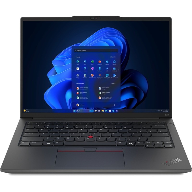 Laptop Lenovo ThinkPad E14 Gen 7 Procesor Intel Core Ultra 5 225U 12M Cache, up to 4.80 GHz 14" WUXGA, 8GB DDR5, 256GB SSD, Intel® Graphics, Negru