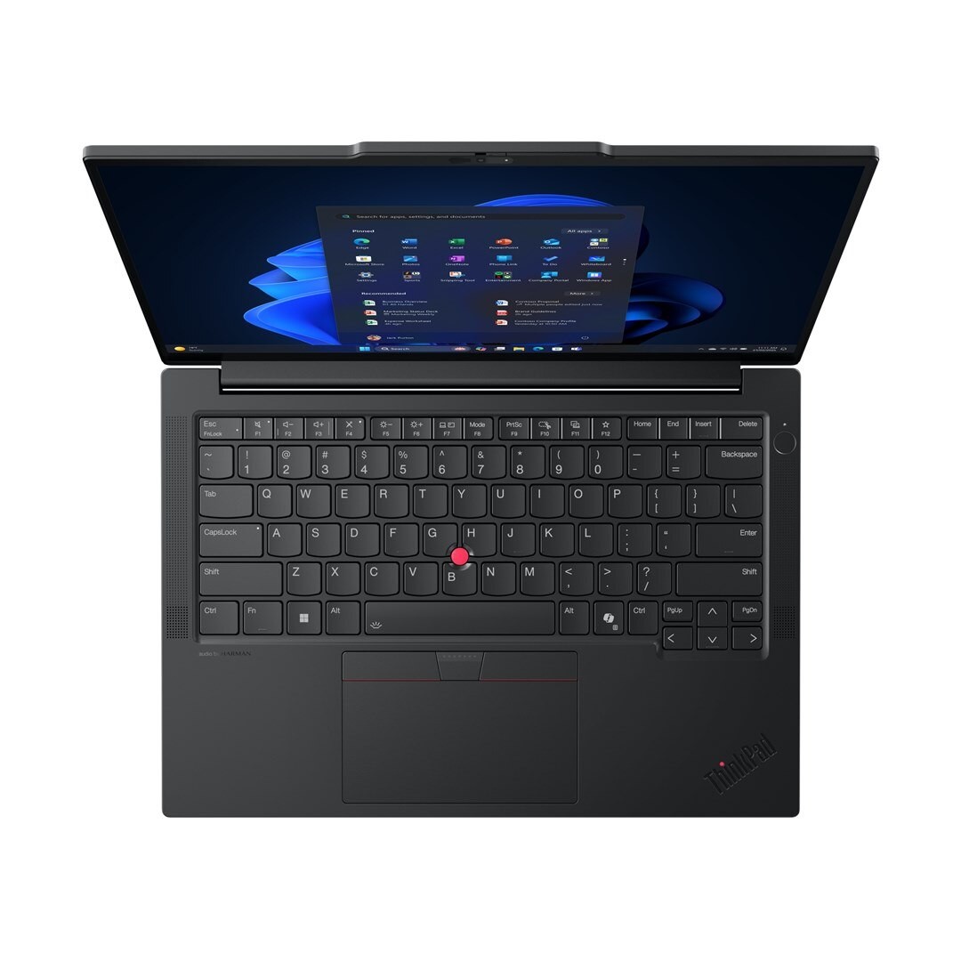 Laptop Lenovo ThinkPad E14 G7, 14" WUXGA, Intel® Core™ Ultra 7 255H pana la 5.1 GHz, 16 GB RAM DDR5 5600, 512 GB SSD, Intel Arc Graphics, Harman Kardon, Windows 11 Pro, Black 512 GB