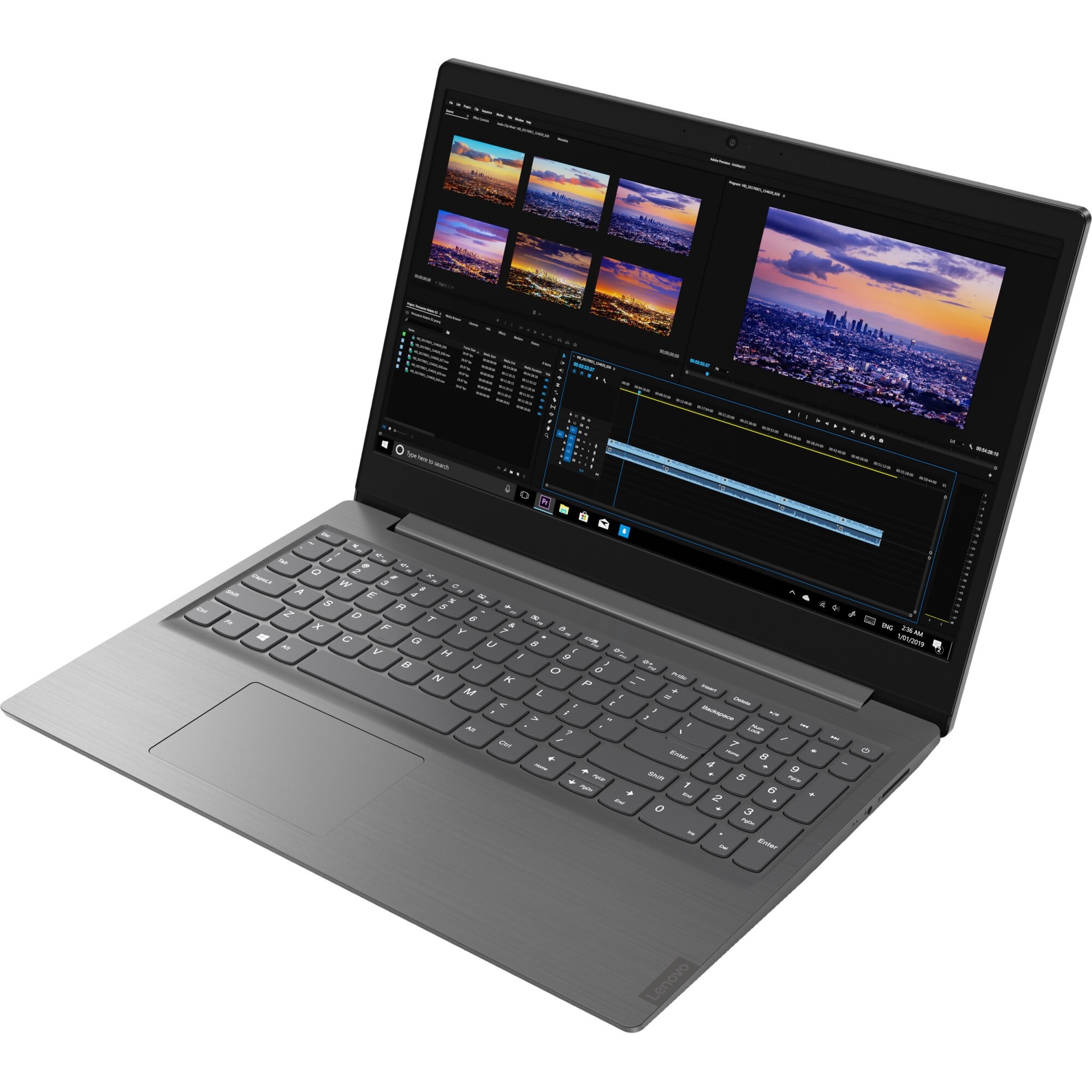 Laptop Lenovo V15-IIL, 15.6" FHD, Intel Core i5-1035G1 4-core, 12 GB DDR4, 256 GB SSD m2 PCIe, Intel UHD Graphics, Iron Grey