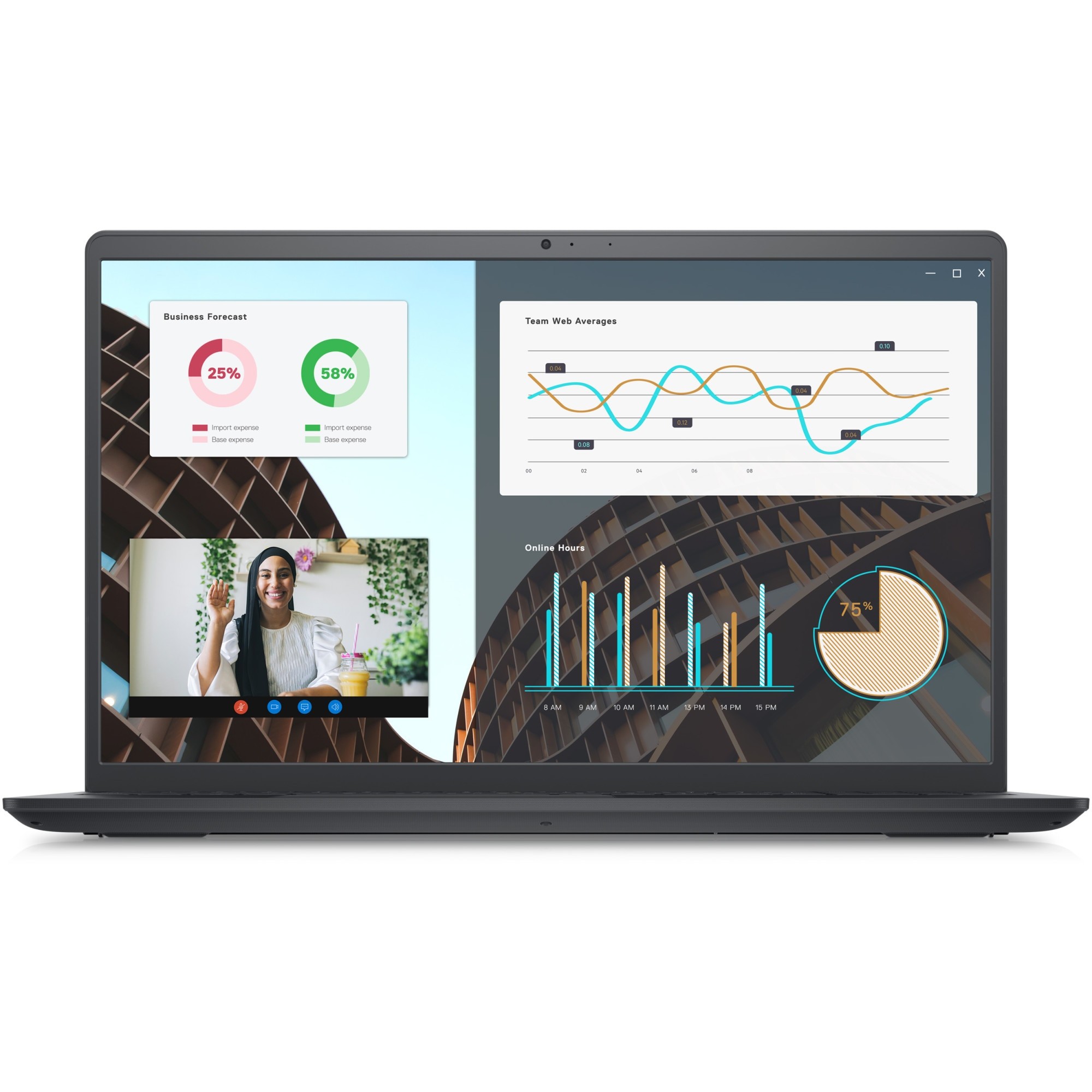 Laptop Dell Vostro 3530 cu procesor Intel® Core™ i5-1335U pana la 4.6 GHz, 15.6", Full HD, 8GB, 512GB SSD, Intel® UHD Graphics, Ubuntu, Carbon Black, 3y ProSupport and Next Business Day Onsite Service