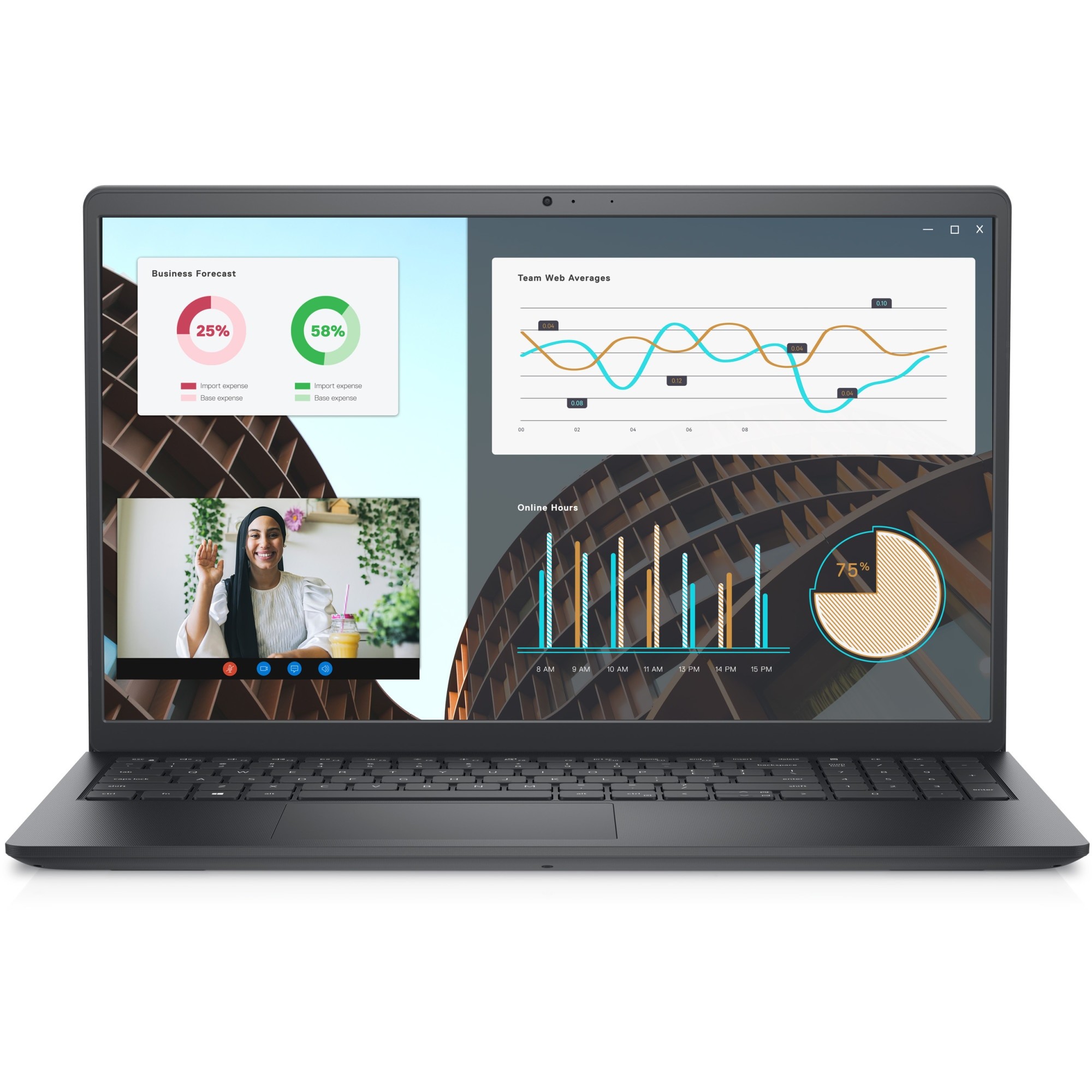Laptop Dell Vostro 3530 cu procesor Intel® Core™ i5-1335U pana la 4.6 GHz, 15.6", Full HD, 8GB, 512GB SSD, Intel® UHD Graphics, Ubuntu, Carbon Black, 3y ProSupport and Next Business Day Onsite Service