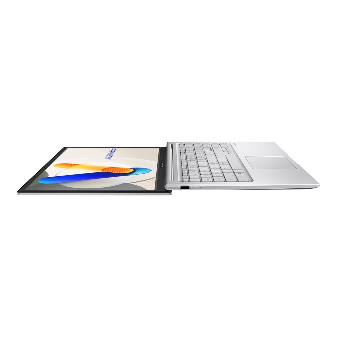 Laptop ASUS Vivobook 15, 15.6" Full HD, Intel® Core™ i3 1315U pana la 4.5 GHz, 8 GB RAM DDR4, 512 GB SSD, Intel UHD Graphics, Free Dos, Cool Silver DDR4