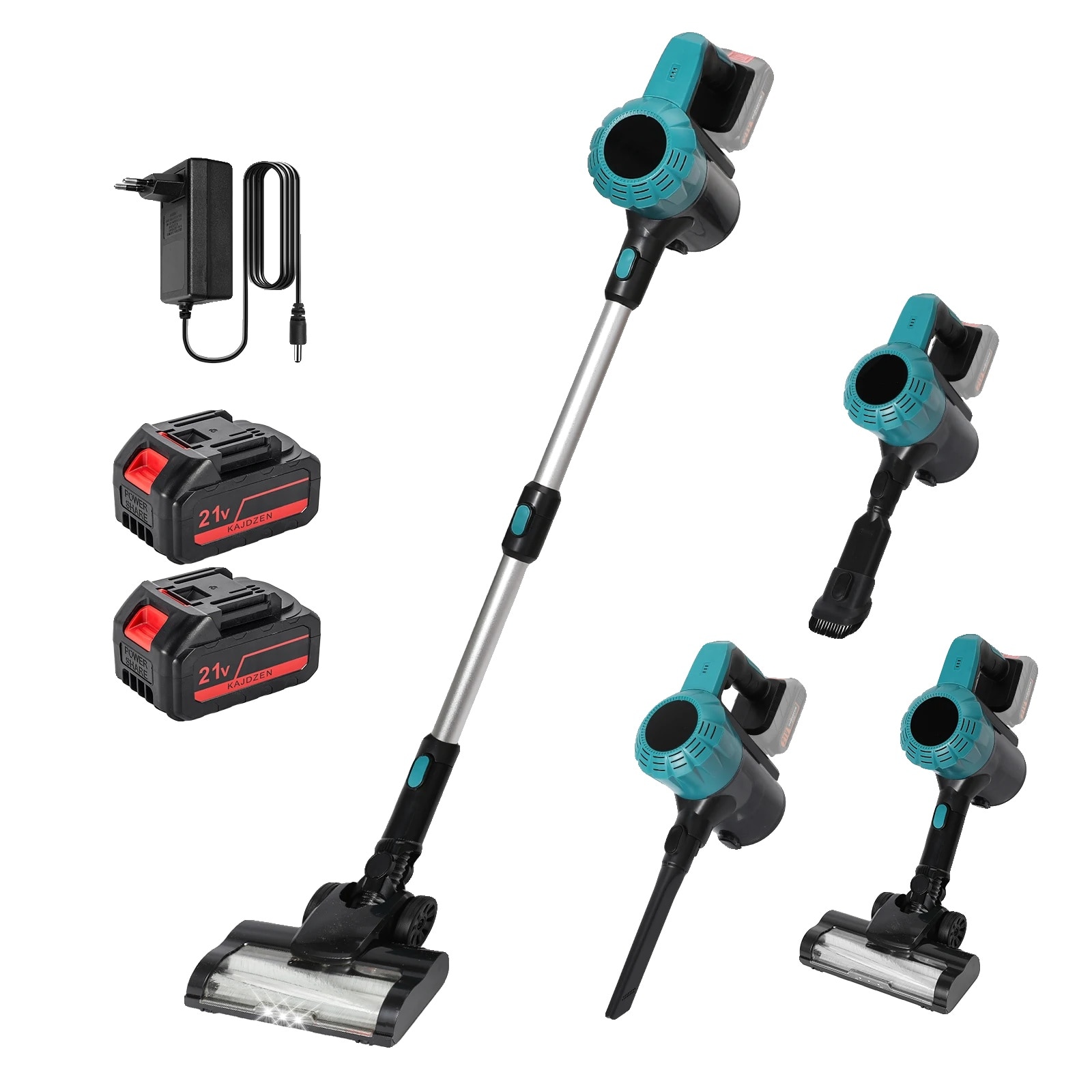 Aspirator fara fir, putere de aspiratie puternica, sistem avansat de filtrare, set-2 baterii, EU