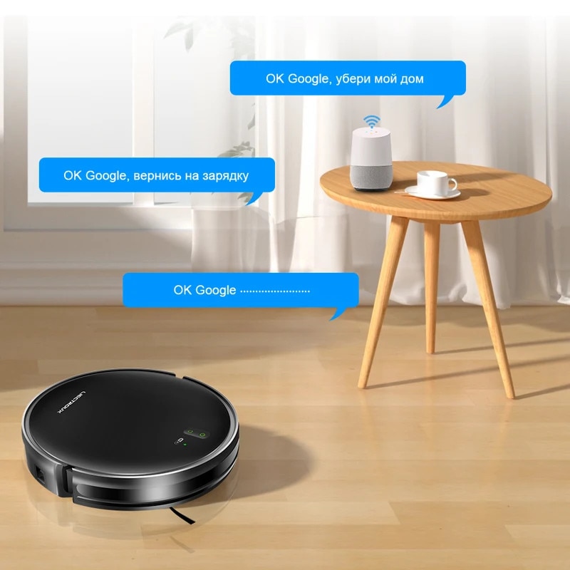 Aspirator robot Liectroux, Smart Mapping, eliminare par de animale, negru
