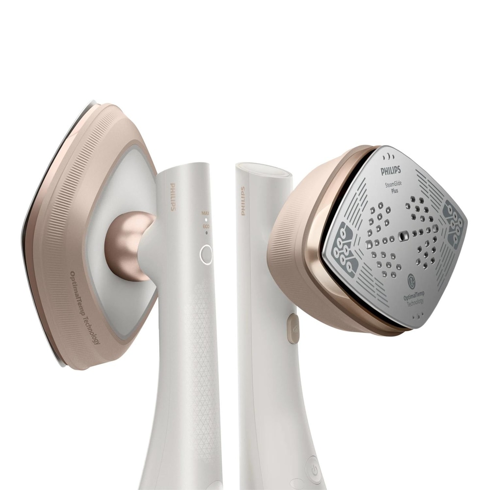 Fier de calcat Philips GC213/10, 1800 W, Debit de abur 45 g/min, Jet de abur 90 g/min, Mod ECO, Rezervor 0.2 L Alb