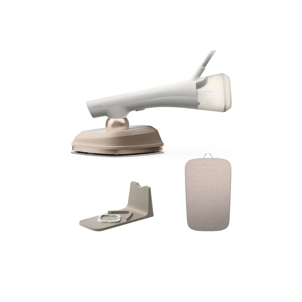 Fier de calcat Philips GC213/10, 1800 W, Debit de abur 45 g/min, Jet de abur 90 g/min, Mod ECO, Rezervor 0.2 L Alb