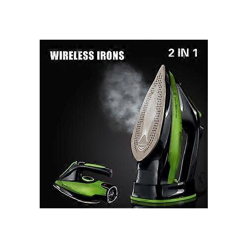 Fier de calcat cu aburi, 2400W, ceramic, verde, 31x7.5x12cm