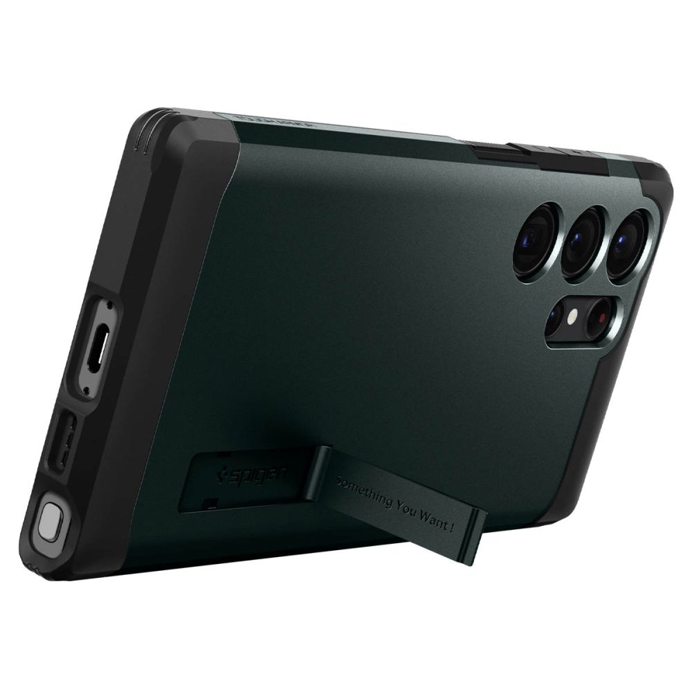 Husa, Spigen Tough Armor pentru Samsung Galaxy S23 Ultra, Verde
