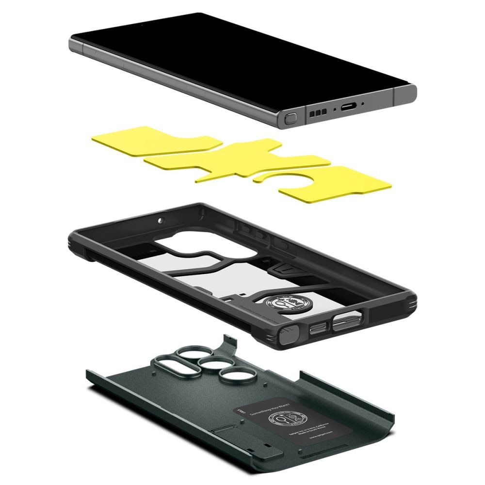 Husa, Spigen Tough Armor pentru Samsung Galaxy S23 Ultra, Verde