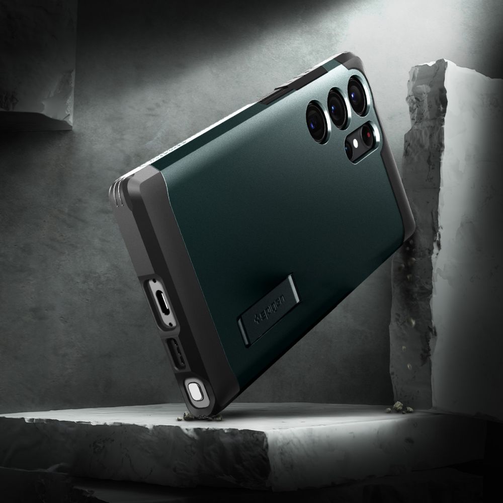 Husa, Spigen Tough Armor pentru Samsung Galaxy S23 Ultra, Verde