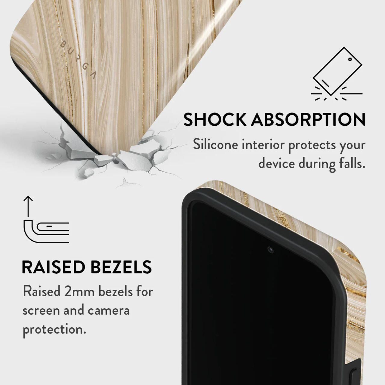 Husa de protectie Burga Dual Layer pentru iPhone 15 Pro, Full Glam