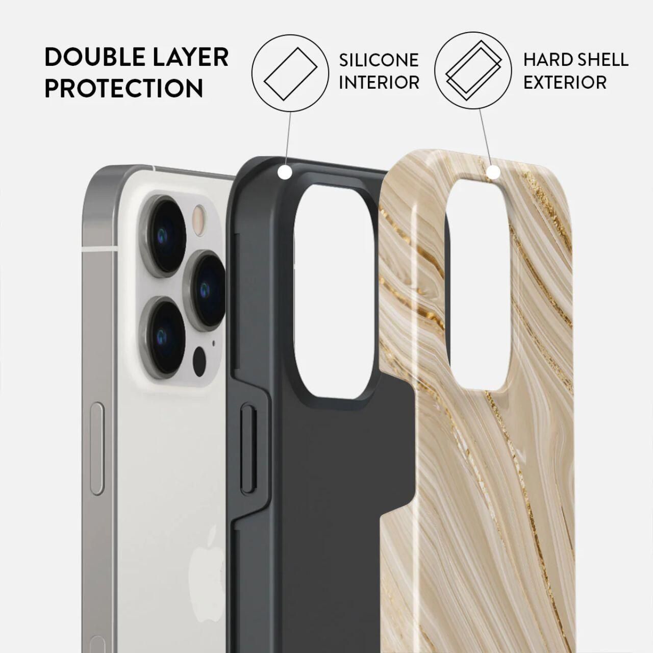 Husa de protectie Burga Dual Layer pentru iPhone 15 Pro, Full Glam