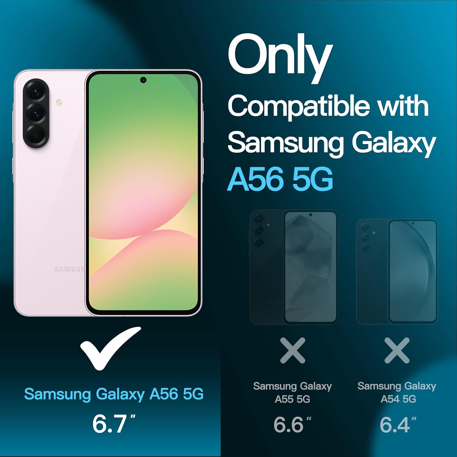 Set de 3 Protectori de Ecran din Sticla Temperata pentru Samsung Galaxy A56 5G, 9H Durabilitate, Anti-Zgarieturi, Ultra Clar HD, Ultra Rezistent