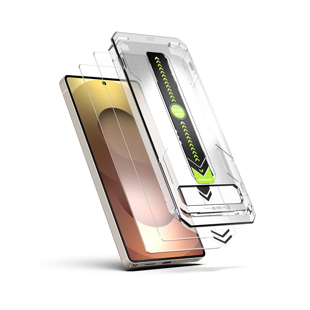 Folie pentru Samsung Galaxy S25 Ultra set 2, TitanGlass CrystalHD [Fingerprint Unlock Compatible], W61, Sticla securizata, Clear