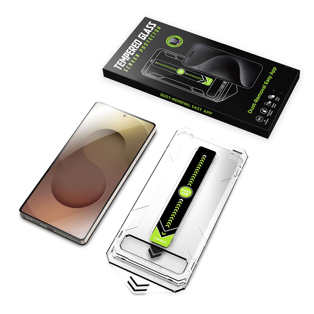Folie pentru Samsung Galaxy S25 Ultra set 2, TitanGlass CrystalHD [Fingerprint Unlock Compatible], W61, Sticla securizata, Clear