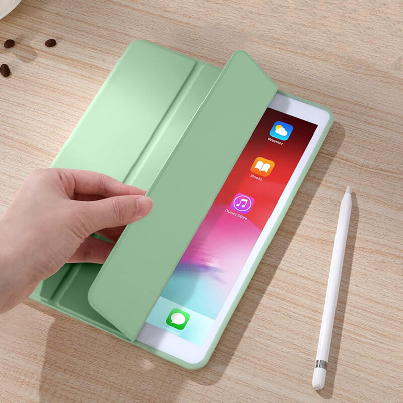 Husa de protectie pentru tableta compatibila cu Honor Pad X9/X8 Pro, FoldPro, tip stand, piele ecologica, Verde inchis