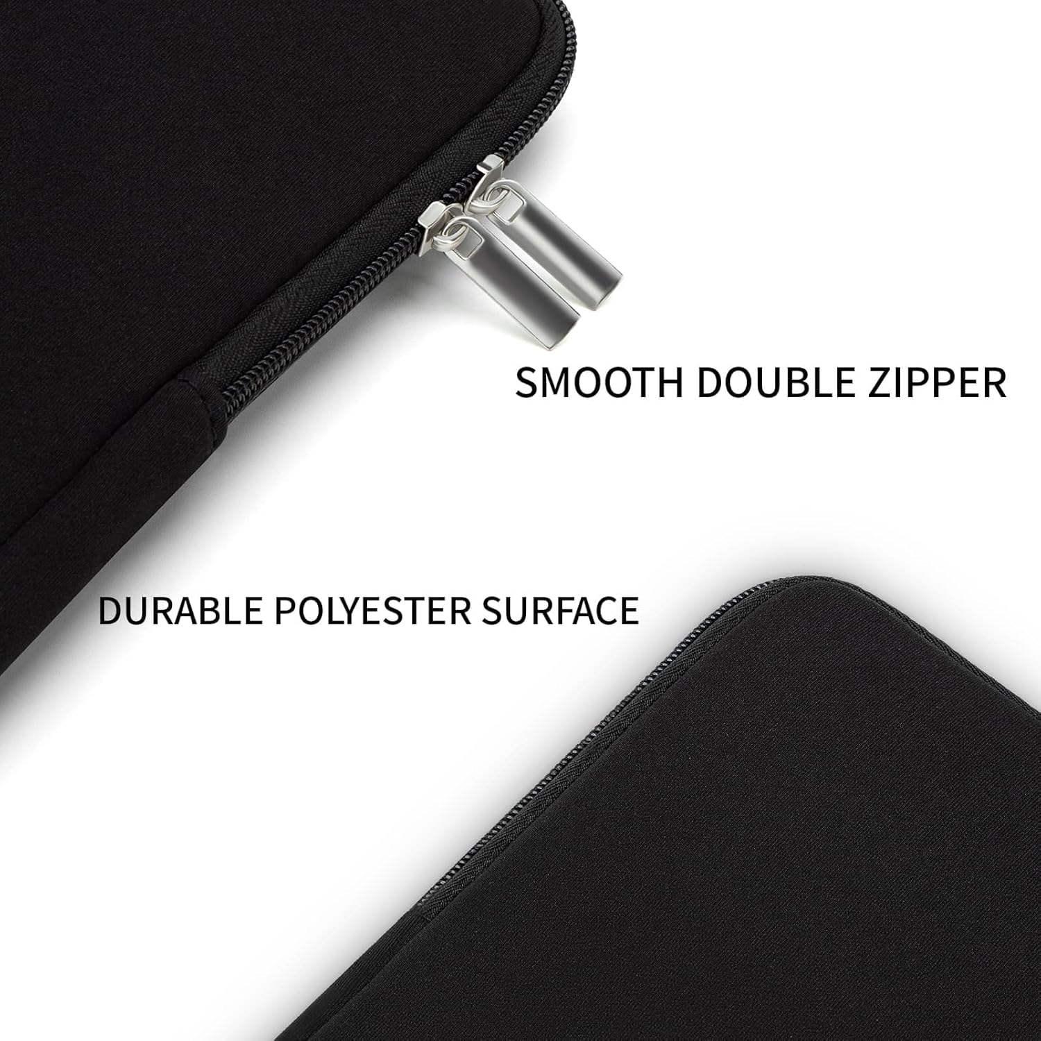 Husa de protectie pentru laptop de 14 inch, husa de protectie moale si ingrosata cu fermoar, geanta pentru computer, compatibila cu laptopuri de 14 inch, Chromebookuri, tablete si ultrabookuri (negru)