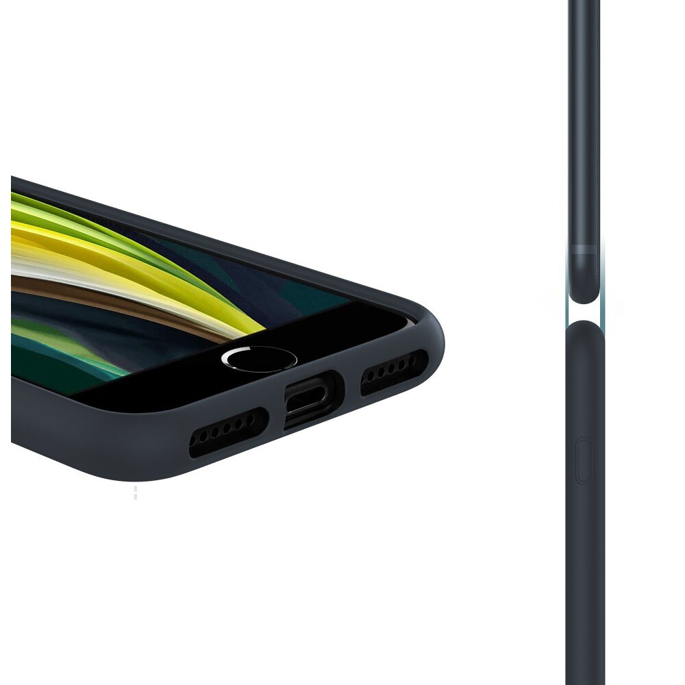 Husa CASEY STUDIOS™ pentru Apple iPhone XR, Soft Silicone Premium, Microfibra in Interior, Midnight Blue, de Protectie, Ultra Slim, pentru Incarcare Wireless, Margini Ridicate pentru Protectia Ecranului si a Camerelor