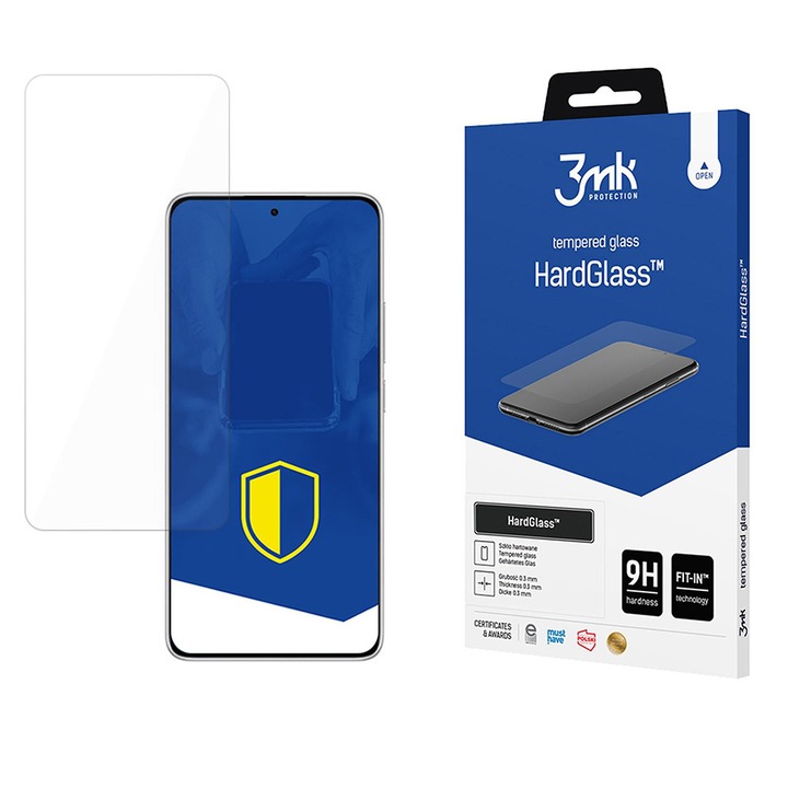Folie pentru Xiaomi Redmi Note 14 4G Regional/Redmi Note 14 5G, HardGlass Tempered Screen Protector, V40, Sticla securizata, Clear