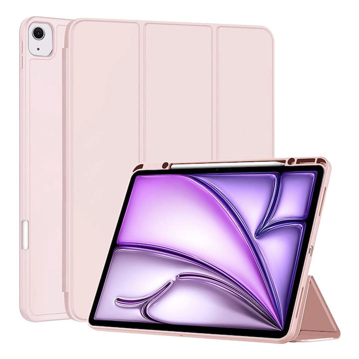 Husa Cu Grad Ridicat de Protectie pentru iPad Air 13 2024/Air 13 2025, G37, TPU, Soft Rose